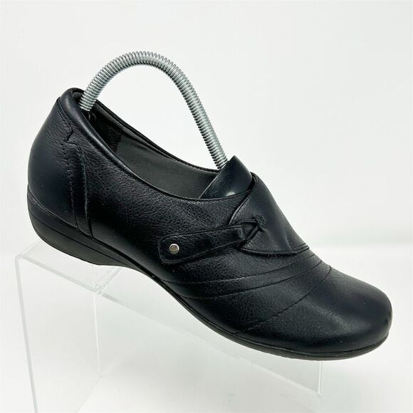 Dansko Shoes - Dansko Franny Women's Black Leather Loafers Size 40 (US 9.5-10) Casual Shoes